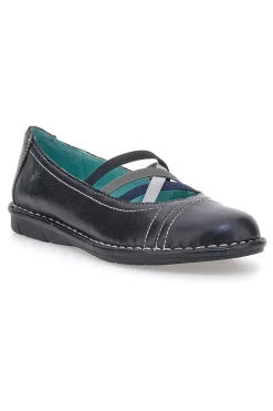 Ballerine nere in vera pelle con fasce elastiche 19496FRUIT-PRIMA RIGA Best