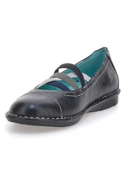 Ballerine nere in vera pelle con fasce elastiche 19496FRUIT-PRIMA RIGA Best