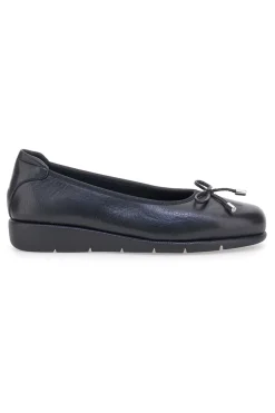 Ballerine nere in vera pelle con fiocco 15856APRIL-PRIMA RIGA Clearance