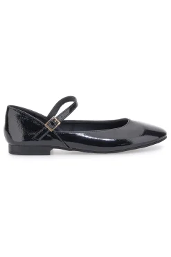 Ballerine nere verniciate con cinturino IDEA01-THE FIRST Discount