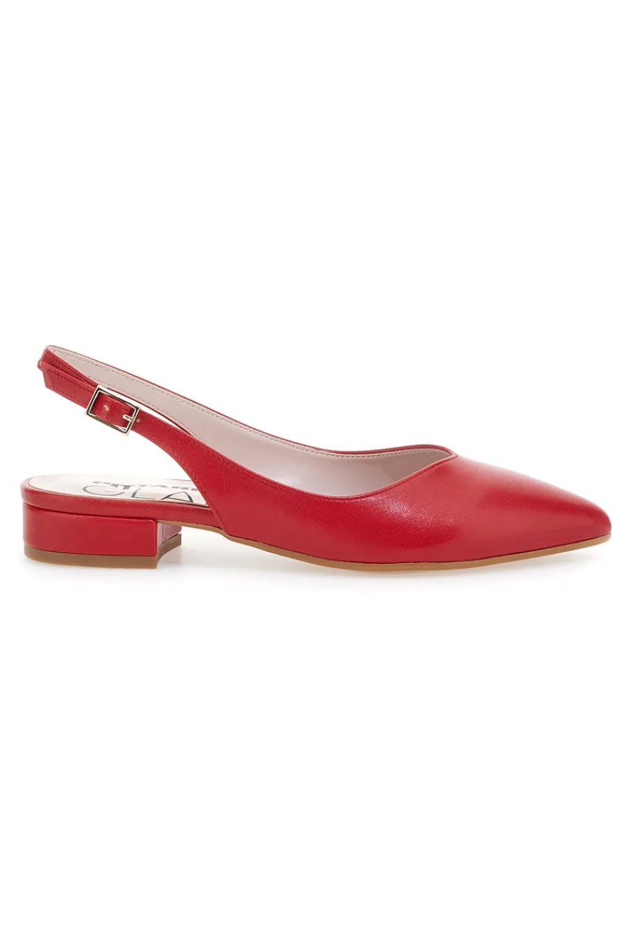 Ballerine Skingback Rosse a Punta 18101-PITTARELLO GLAM Clearance