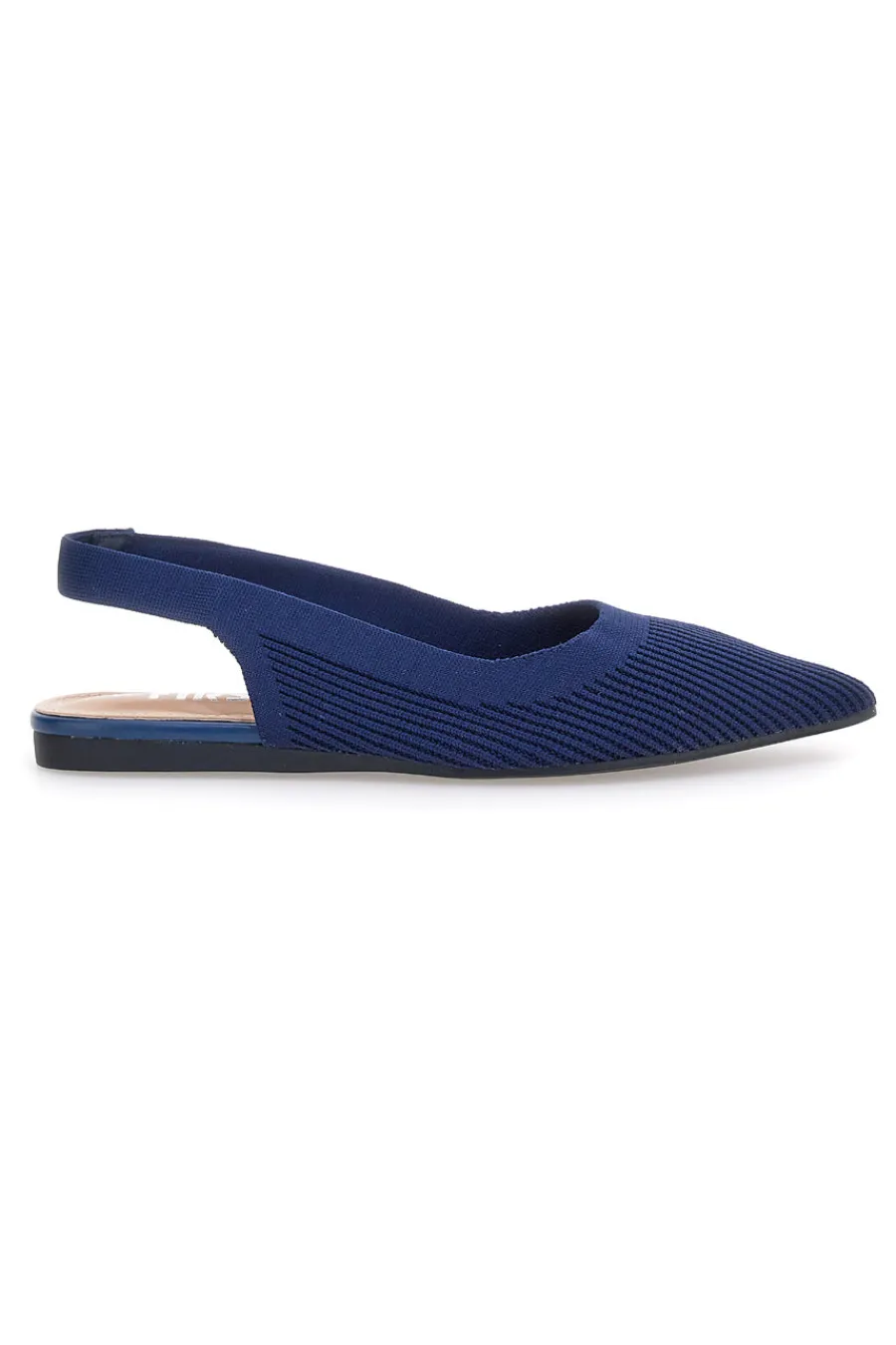 Ballerine slingback blu in tessuto PREA617-THE FIRST New