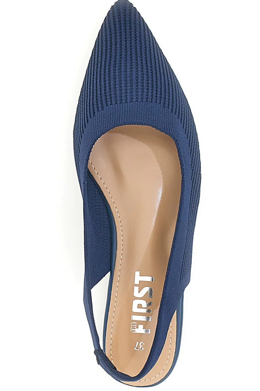 Ballerine slingback blu in tessuto PREA617-THE FIRST New