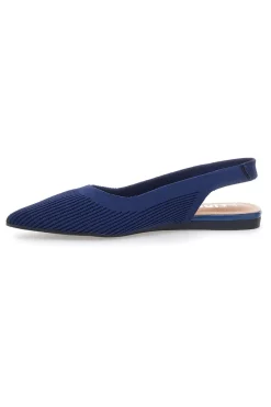 Ballerine slingback blu in tessuto PREA617-THE FIRST New