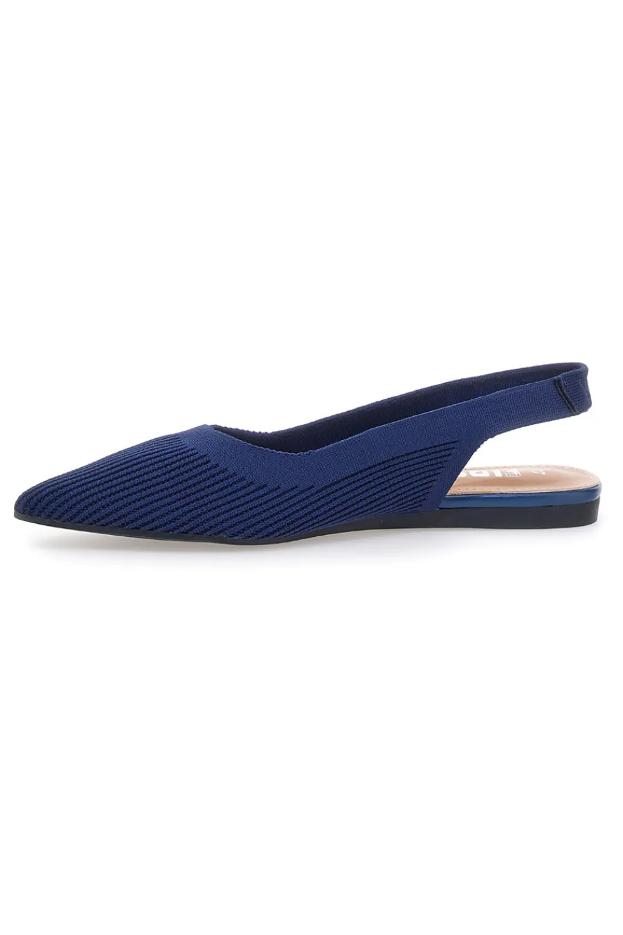 Ballerine slingback blu in tessuto PREA617-THE FIRST New