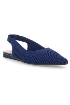 Ballerine slingback blu in tessuto PREA617-THE FIRST New