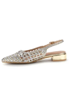 Ballerine slingback intrecciate con punta affusolata P661-FIRST LADY Clearance