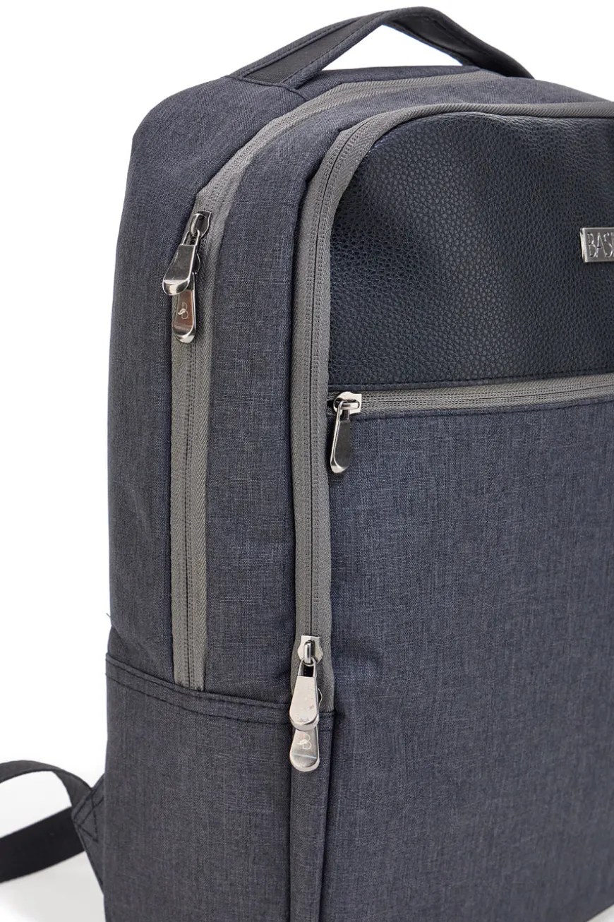 Basile grau Rucksack mit mehreren Taschen BA21PE152