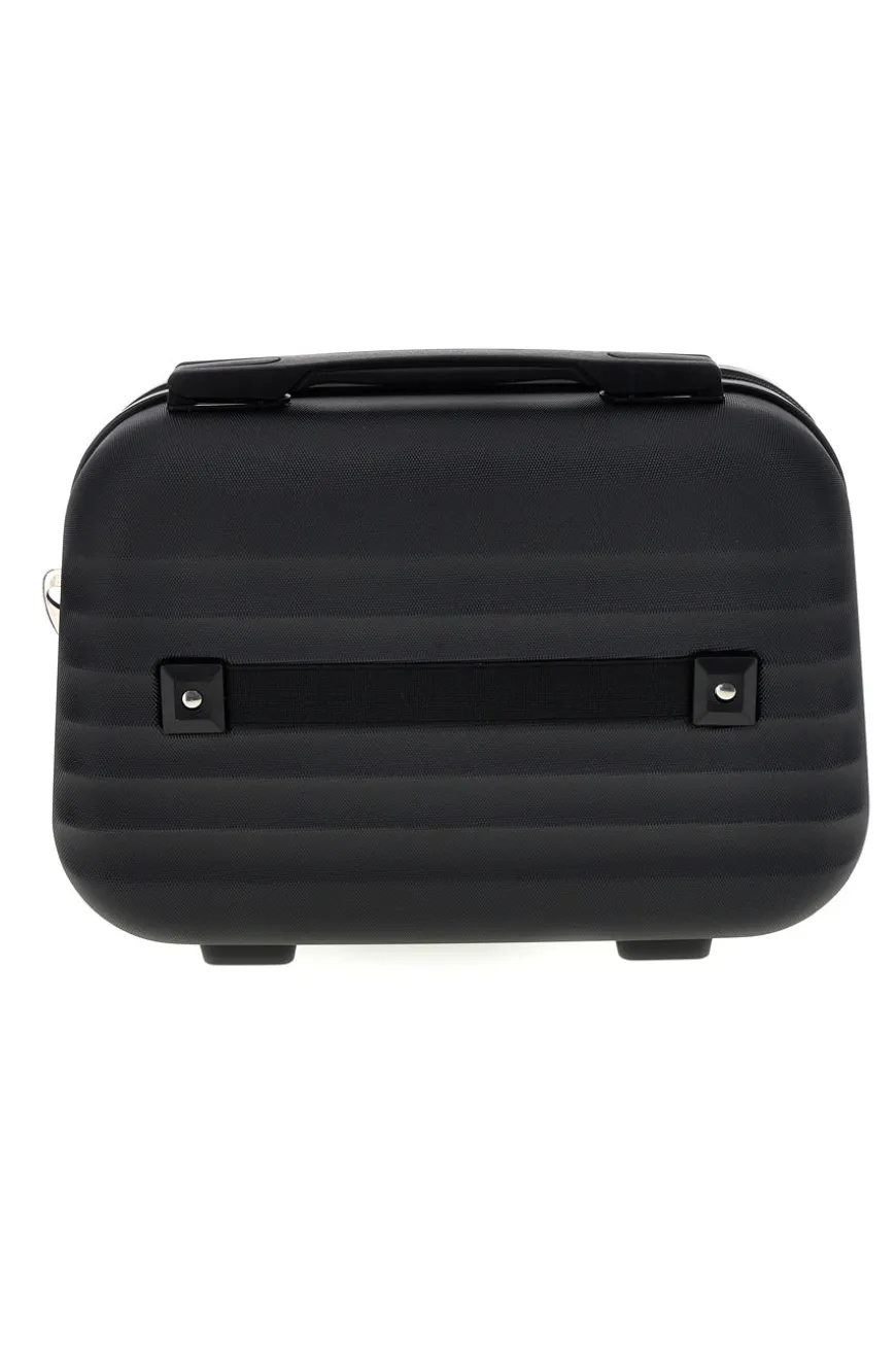 Beauty case nero rigido con tracolla Prima riga Pr194