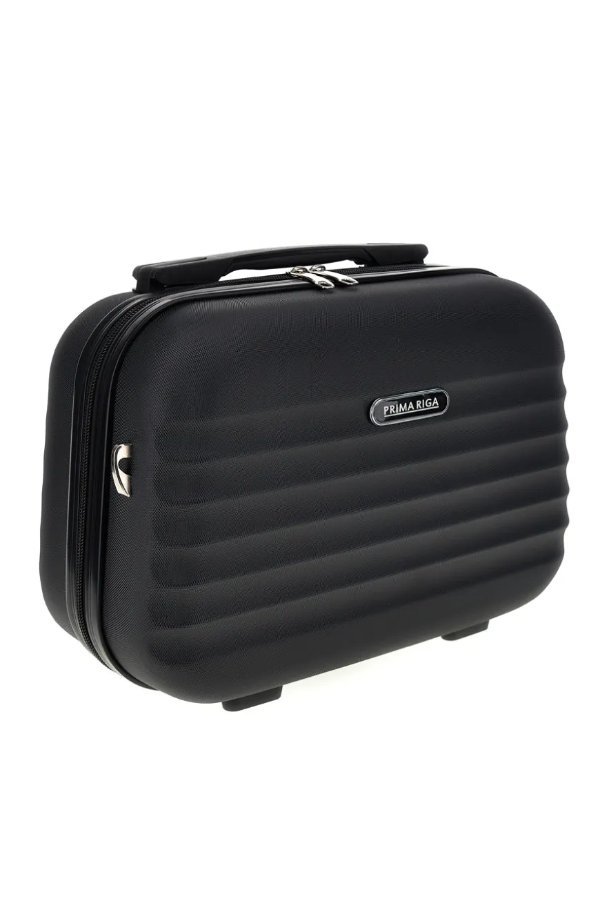 Beauty case nero rigido con tracolla Prima riga Pr194