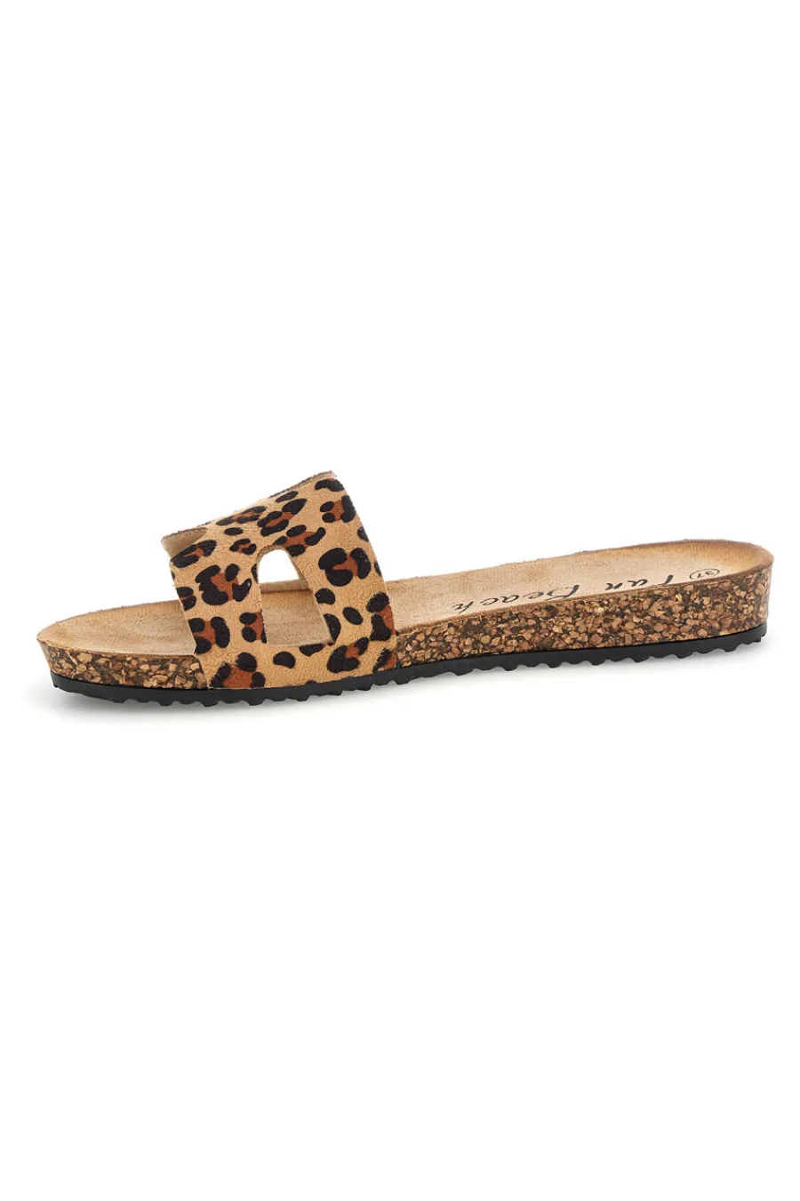 Beige Hausschuhe mit Tierdruck 181010-FUN BEACH Clearance