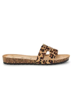 Beige Hausschuhe mit Tierdruck 181010-FUN BEACH Clearance