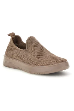 Beige Pantoletten aus perforiertem Stoff tf2508059-MIO TEMPO