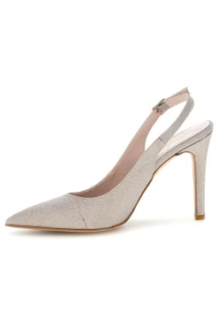 Beige Pumps mit Glitzer und Riemen 3016-PITTARELLO COUTURE Hot