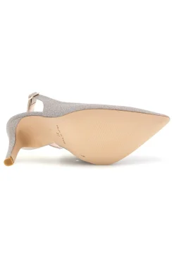 Beige Pumps mit Glitzer und Riemen 3016-PITTARELLO COUTURE Hot