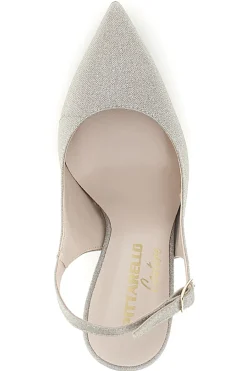 Beige Pumps mit Glitzer und Riemen 3016-PITTARELLO COUTURE Hot