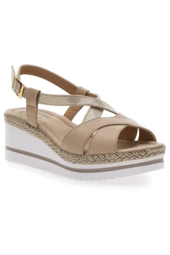Beige Sandalen mit First-Line-Keilabsatz DC611109-PRIMA RIGA Best