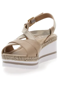 Beige Sandalen mit First-Line-Keilabsatz DC611109-PRIMA RIGA Best