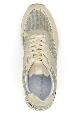 Schnürschuhe mit Plateau und Obermaterial mit Glitzer CAFE‘ COST H1506049-CAFÈ COST New