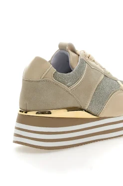 Schnürschuhe mit Plateau und Obermaterial mit Glitzer CAFE‘ COST H1506049-CAFÈ COST New