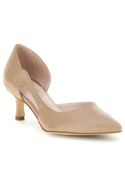 Beige spitze Pumps mit seitlichem Ausschnitt 3970-PITTARELLO GLAM Outlet