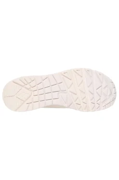 Beige Turnschuhe mit salbeigrünen Einsätzen und Skech-Air Uno Pop Back-SKECHERS Online