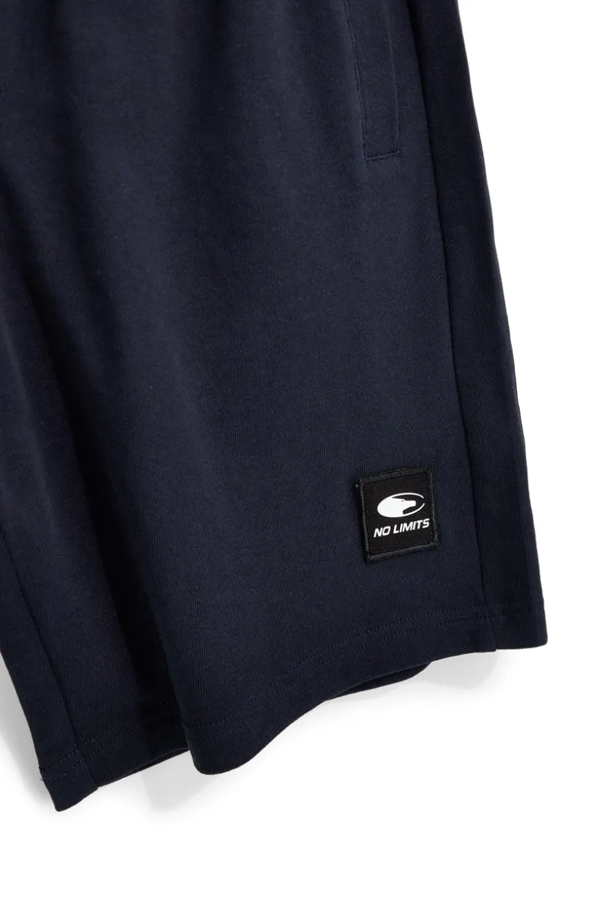 Bermuda blu con stampa laterale e coulisse No limits MABK010S26
