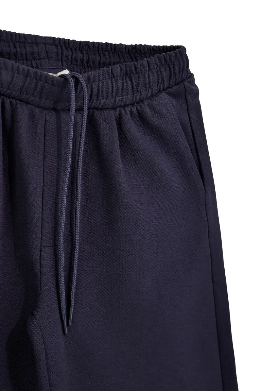 Bermuda blu tessuto in morbida maglia piqué con coulisse Pittarello Tierra pt-m-t-9076