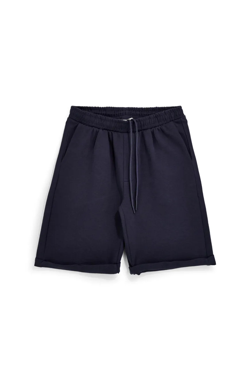 Bermuda blu tessuto in morbida maglia piqué con coulisse Pittarello Tierra pt-m-t-9076