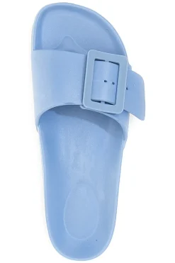 Blaue Hausschuhe mit Maxi-Schnalle 931-2T2L Best