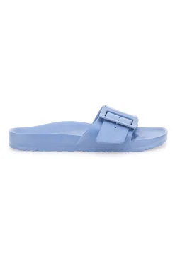 Blaue Hausschuhe mit Maxi-Schnalle 931-2T2L Best