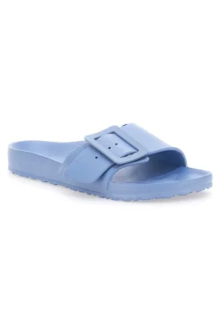Blaue Hausschuhe mit Maxi-Schnalle 931-2T2L Best