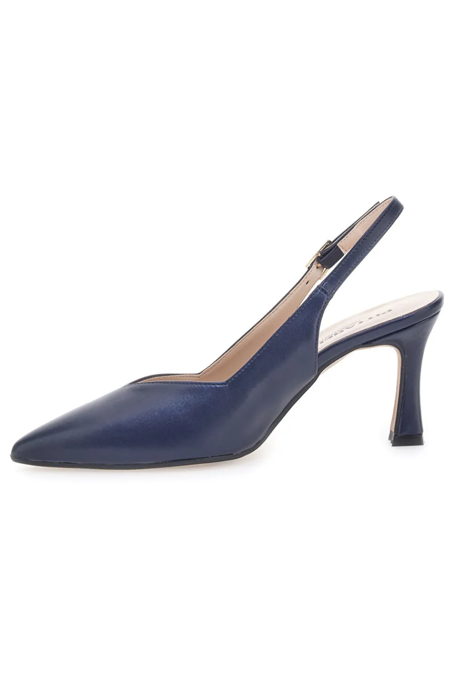 Blaue spitze Slingback-Pumps mit V-Ausschnitt PICTARELLO 149-PITTARELLO