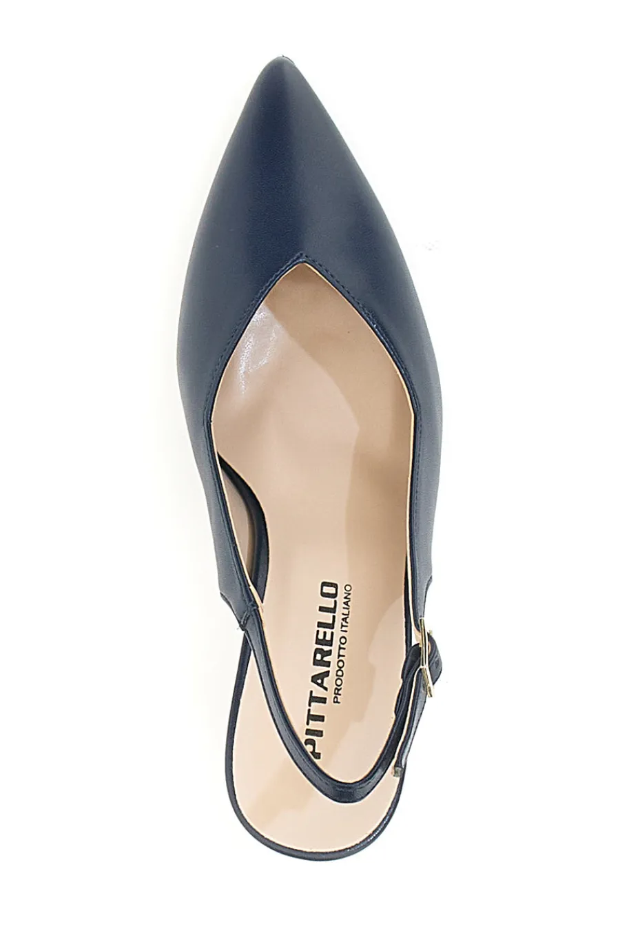 Blaue spitze Slingback-Pumps mit V-Ausschnitt PICTARELLO 149-PITTARELLO