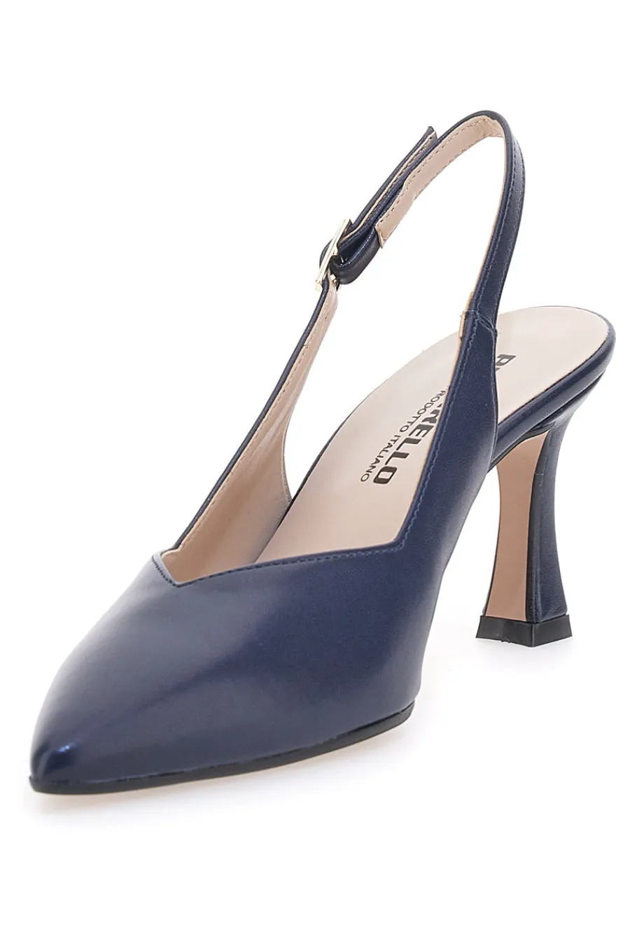 Blaue spitze Slingback-Pumps mit V-Ausschnitt PICTARELLO 149-PITTARELLO