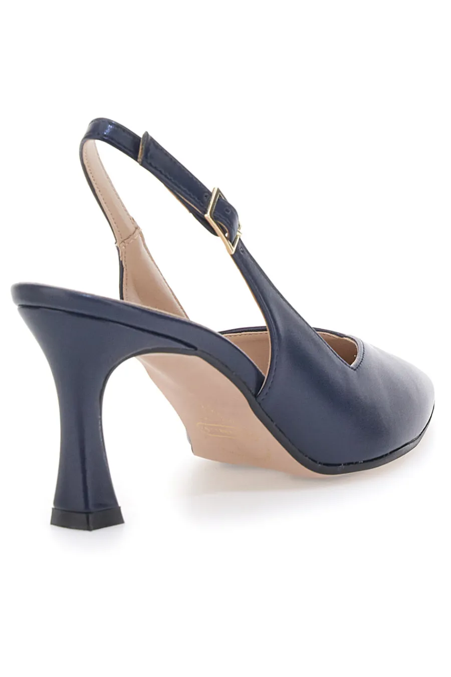Blaue spitze Slingback-Pumps mit V-Ausschnitt PICTARELLO 149-PITTARELLO