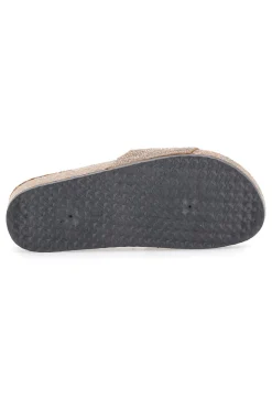 Braune Slipper mit verziertem Band 14224-PRIMA RIGA Outlet