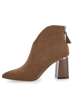 Braune Stiefeletten mit Blockabsatz 50720458-MARIELLA BURANI Clearance
