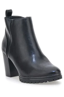 Cafè Cost 16807213 Schwarze Stiefeletten mit breitem Absatz und Profilsohle-CAFÈ COST Clearance