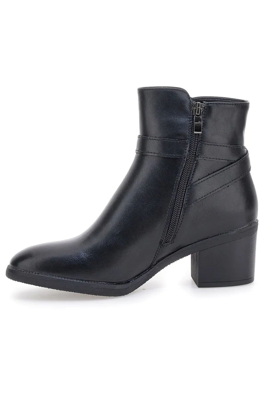 Cafe' Cost 240562 e Stiefeletten mit breitem Absatz und dekorativem Riemen-CAFÈ COST Best