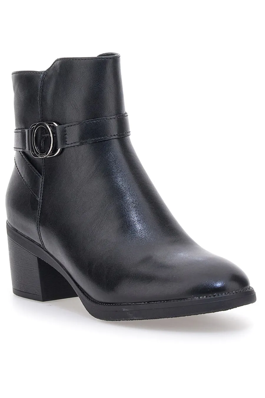 Cafe' Cost 240562 e Stiefeletten mit breitem Absatz und dekorativem Riemen-CAFÈ COST Best