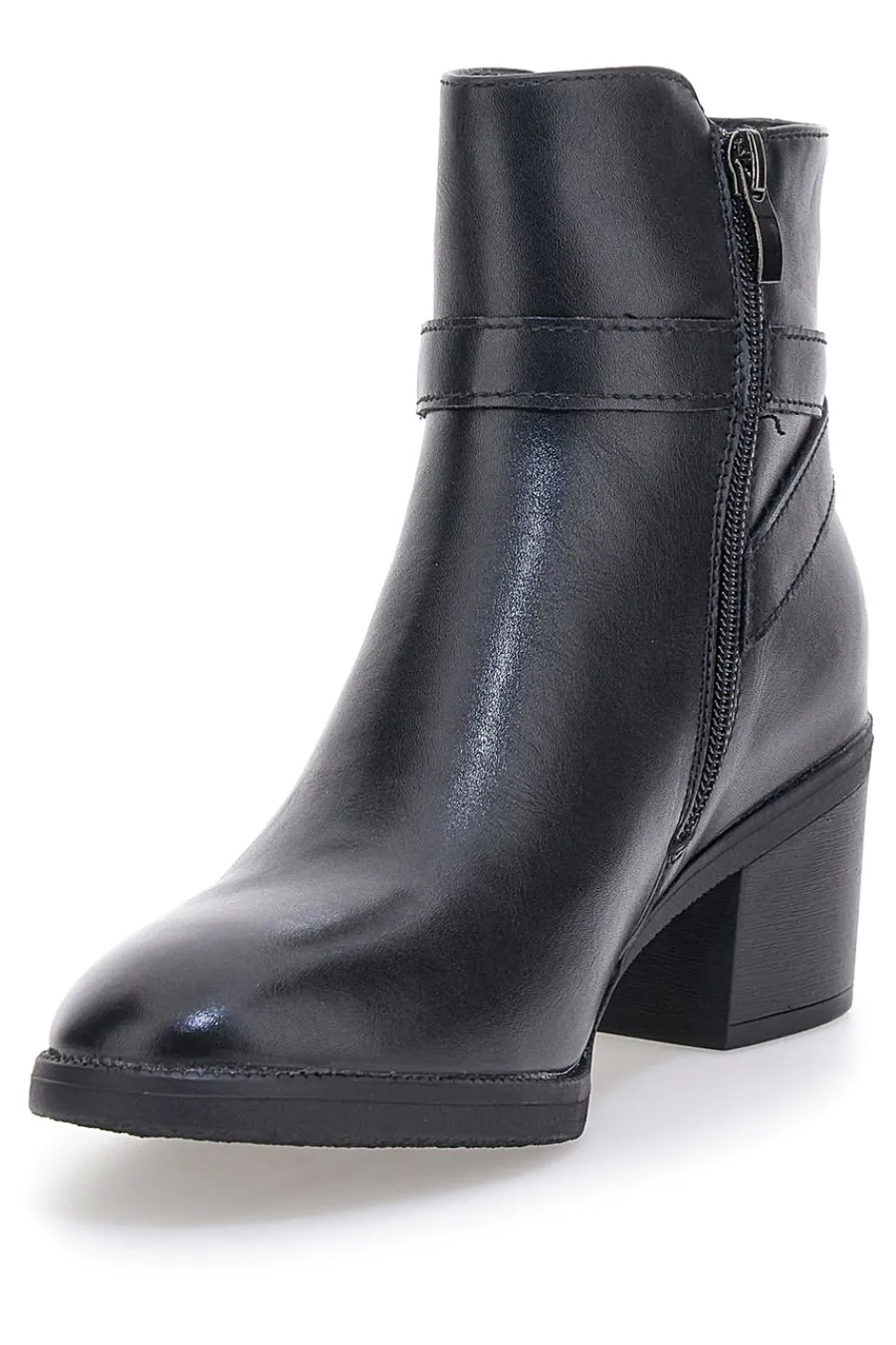 Cafe' Cost 240562 e Stiefeletten mit breitem Absatz und dekorativem Riemen-CAFÈ COST Best