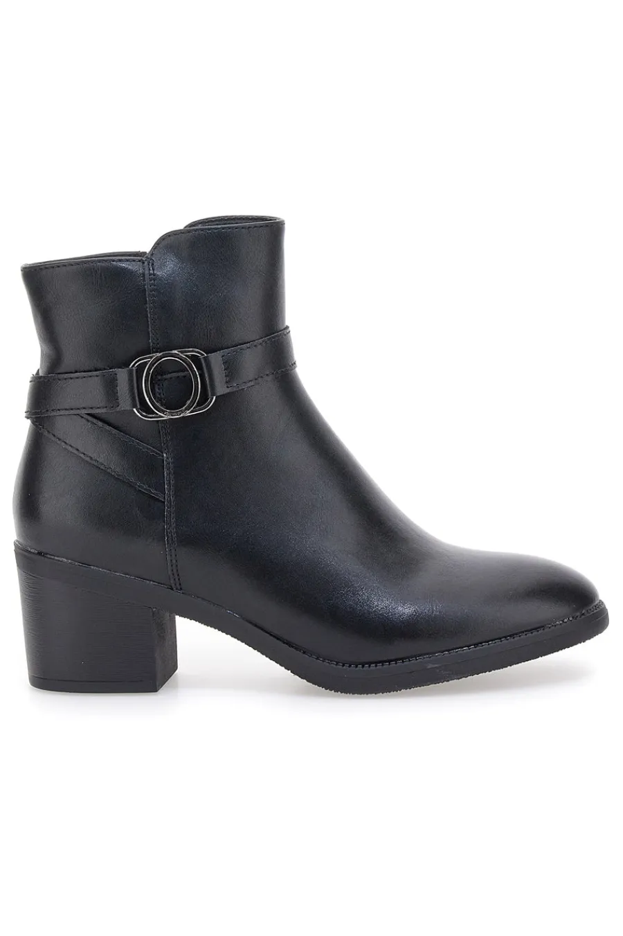 Cafe' Cost 240562 e Stiefeletten mit breitem Absatz und dekorativem Riemen-CAFÈ COST Best