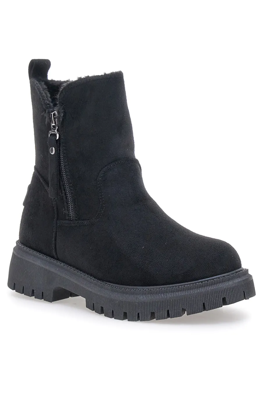 CAW759102020 e Stiefeletten mit seitlichem Reißverschluss und Fellfutter-CARRERA New