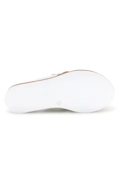 Ciabatta bianca con catena decorativa M205-PRIMA RIGA Hot