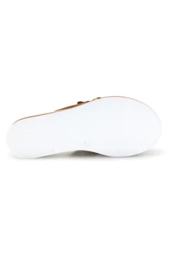 Ciabatta marrone con catena decorativa M205-PRIMA RIGA Outlet