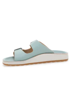Ciabatte azzurre acqua con doppia fibbia e fondo comfort 77077ZZ-FLY FLOT Clearance