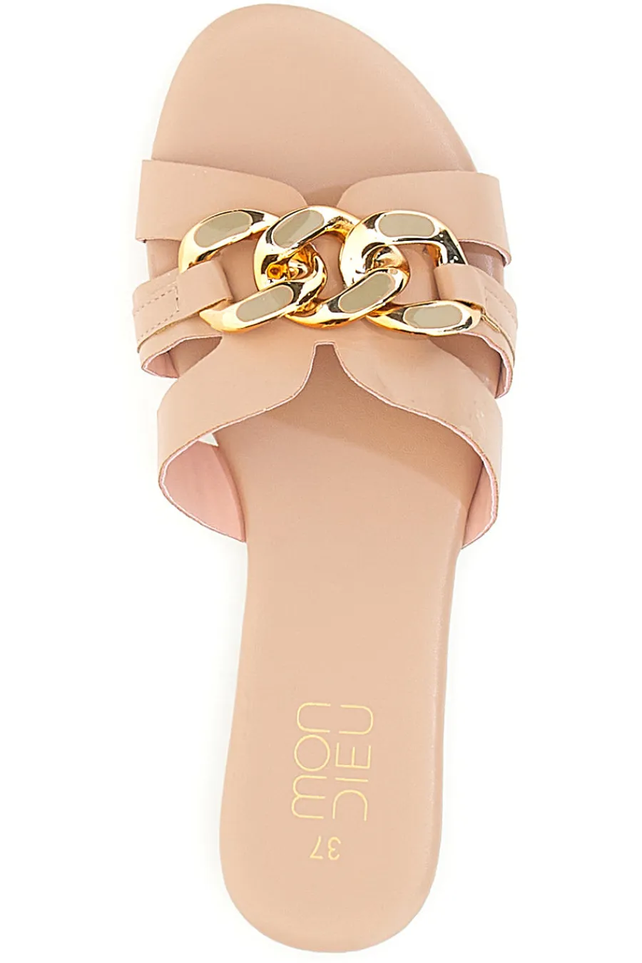 Ciabatte Basse Rosa con Catena 3982-MON DIEU Online
