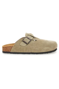 Ciabatte beige chiaro con fibbia in vera pelle PittarelloTierra 335A013PR-PITTARELLO TIERRA New