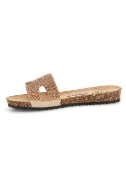 Ciabatte beige con brillantini 18103-FUN BEACH Discount